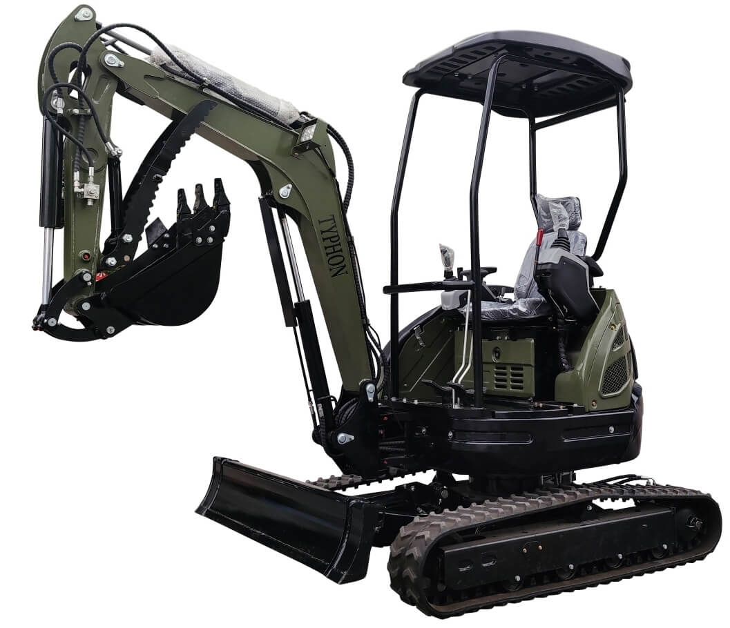 TYPHON TERROR XXV 2.5 Ton Mini Excavator KUBOTA Diesel Engine USA