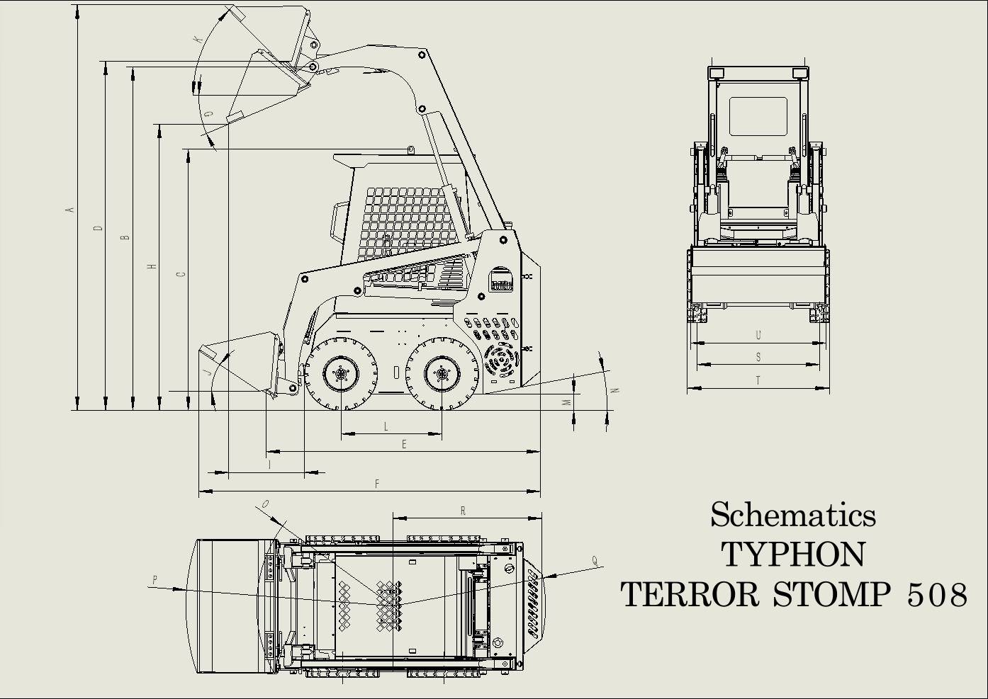 Brand New TYPHON STOMP Mini Skid Steer Gas EPA Engine USA