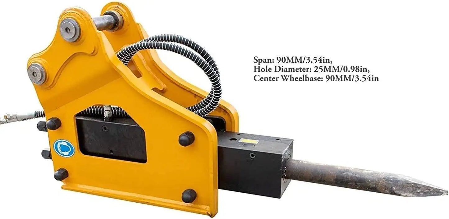 TYPHON Attachments Hydraulic Break Hammer Attachment for Mini Digger USA