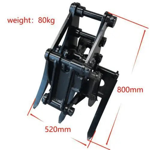 Mini Excavator Attachment Grapple Wide Opening Grabber For 2 to 3.5 ton Diggers