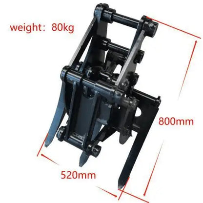 Mini Excavator Attachment Grapple Wide Opening Grabber For 2 to 3.5 ton Diggers
