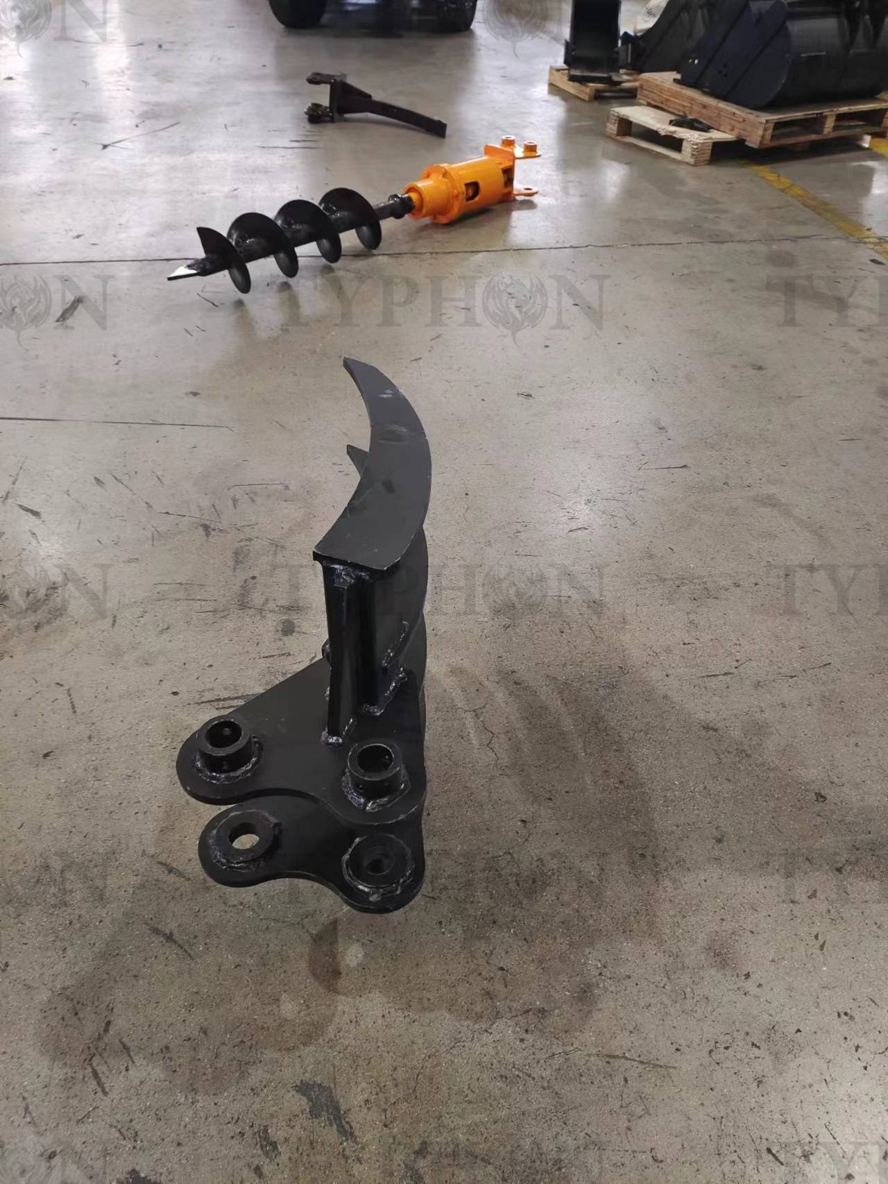 Mini Excavator Attachment Rake 22" Wide TYPHON Attachments For 2-3.5 ton Diggers