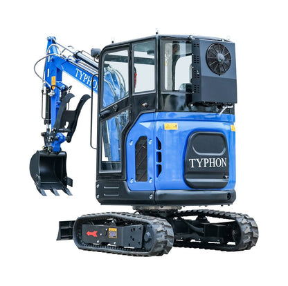 TYPHON TERROR X2 Mini Excavator 2.7 Ton EPA Diesel Kubota V1505 Engine USA
