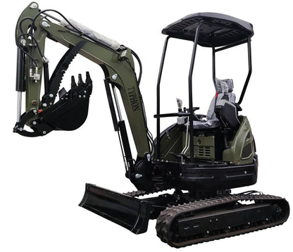 TYPHON TERROR XXV 2.5 Ton Mini Excavator KUBOTA Diesel Engine USA