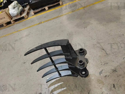 Mini Excavator Attachment Rake 22" Wide TYPHON Attachments For 2-3.5 ton Diggers
